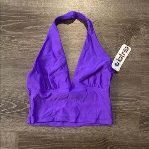 Katrina Purple Halter Top
